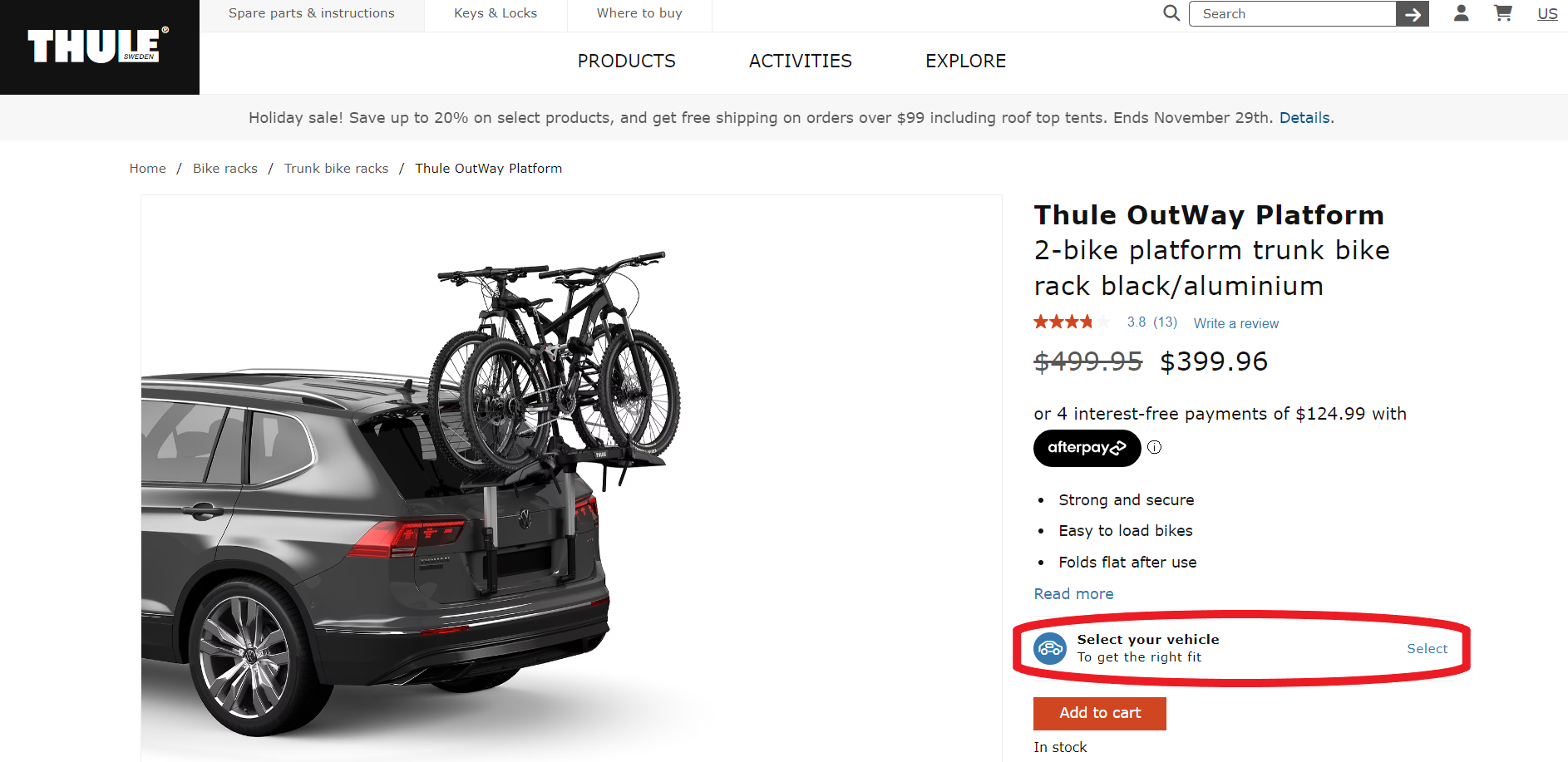 Can Thule products be attached to my vehicle